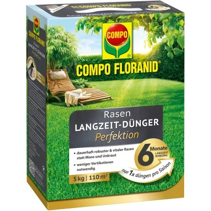 Compo Floranid Rasen-Langzeitdünger Perfektion 110 M² 5 Kg 3 Compo Floranid Rasen-Langzeitdünger Perfektion 110 M² 5 Kg