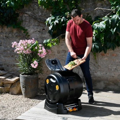 Hozelock Trommelkomposter Easy Mix 2in1 6 Hozelock Trommelkomposter Easy Mix 2in1 – Bild 4