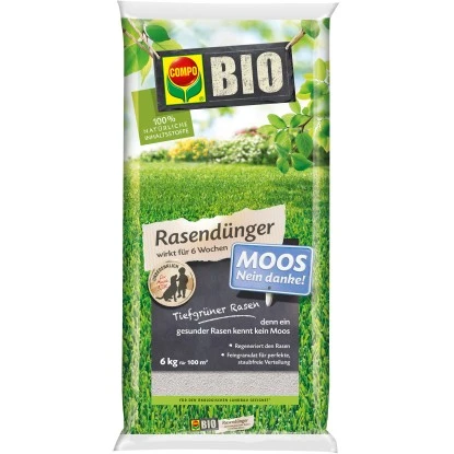 Compo Bio Rasendünger "Moos - Nein Danke!" 6 Kg 3 Compo Bio Rasendünger "Moos - Nein Danke!" 6 Kg